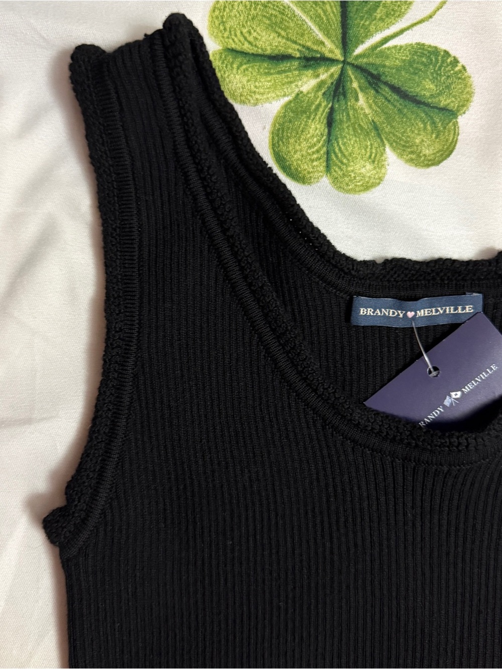 Black Ribbed Tank - Picture 3 of 4